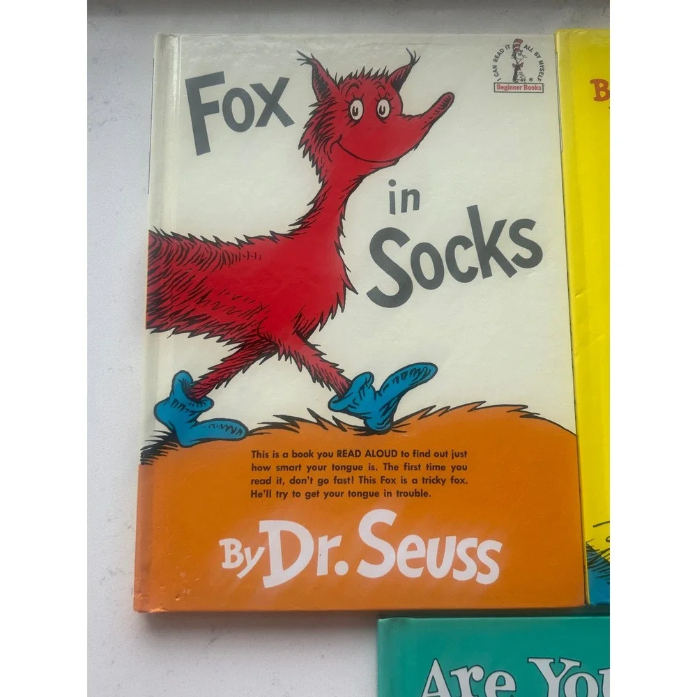 Dr Seuss Beginner Books Lot Fox‎ in Socks One Fish Two Fish Are You My Mother